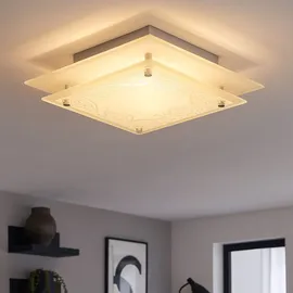 ESTO 1x G9 quadratisch Glas satiniert