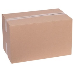 Quali Well Versandkarton »WF1-50-30-30« einwellig 45 Liter, 25 Stück braun, 30.5x31x50.5 cm