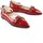 Buffalo Ballerinas in rot, Lack | Gr.: 41