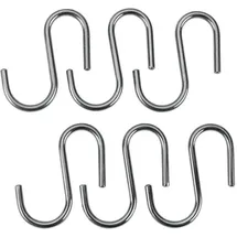 Metaltex Haken Lonardo 6tlg. Metall Silber