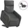 vidaXL Relaxsessel mit Aufstehhilfe Elektrisch 89,5 x 95,5 x 0 cm Dunkelgrau mit Rollen