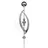 Garden Pleasure Gartenstecker mit 5 Kugeln Edelstahl Silber