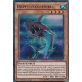 DUSA-DE001 - Doppelflossenhai - Ultra Rare - Deutsch - im Set mit Ultrapro Toploader - Yugioh