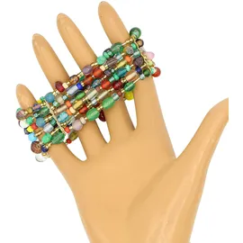 COLLEZIONE ALESSANDRO Rainbow Armband aus Glas bunt Größe onesize