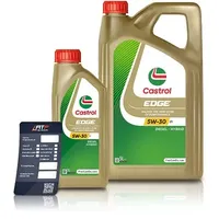 Castrol 6 L EDGE 5W-30 C1 + Ölwechsel-Anhänger [Hersteller-Nr. 15F827]
