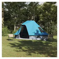 vidaXL Tipi Familienzelt Blau
