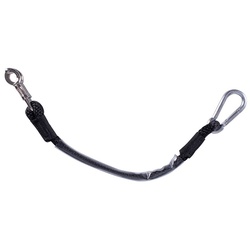 QHP Anhänger Anbindestrick, schwarz