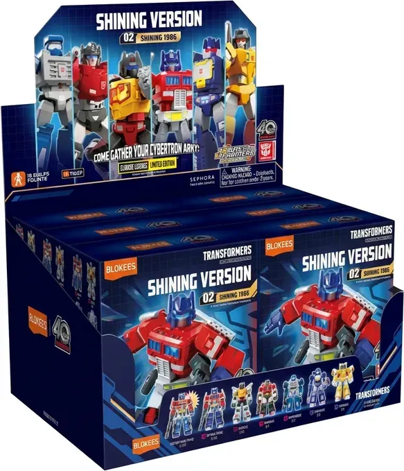 Blokees Transformers Glanz-Edition Serie Modell 02 und 1985 Überraschung Blind Box Modell Zufälliges Actionfigur Heimdeko Sammlerstück Geschenkset für Kinder und Erwachsene