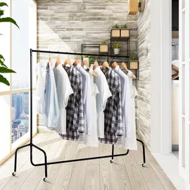 Homcom Kleiderständer 150x60x170cm schwarz