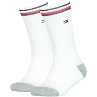 Tommy Hilfiger Kinder Socken, Doppelpack Socken, Weiss, 2er Pack - white 300