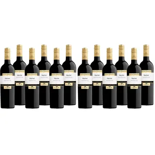 Merlot Trentino DOC "Mastri Vernacoli" Rotwein Trentin trocken (6 x 0.75l) (Packung mit 2)