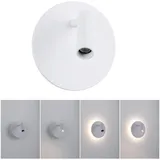 Paulmann 71287 LED Akkuwandleuchte Kiora 2700K 78lm / 82lm 3,7V 0,6W / 0,7W dimmbar Weiß