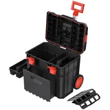Prosperplast Werkzeugtrolley X Block Pro, 54,6 x 38 x 19,4 cm rot|schwarz