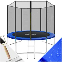 Tectake Garfunky 305 cm inkl. Sicherheitsnetz und Leiter schwarz/blau