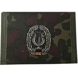Max Fuchs Nylongeldbörse, flecktarn, Musikkorps, Klettv., Ausweisf.