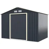Goplus Gartenhaus 2,77 x 1,91 m Grau