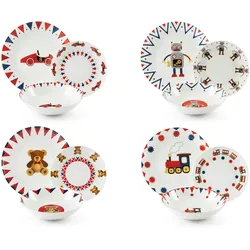 Excelsa Geschirrset 12-Teiliges Toy History Porzellan Bunt