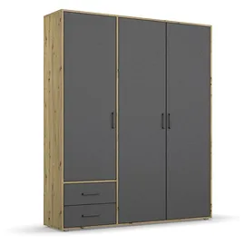 Rauch Drehtürenschrank Voyager 140 x 194 x 53 cm Grau