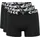 Chiemsee Boxershorts unifarben Schwarz / Weiß XXL 3er Pack