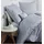 JANINE Interlock-Jersey Fischgrätmuster Grau 135 x 200 cm + 80 x 80 cm