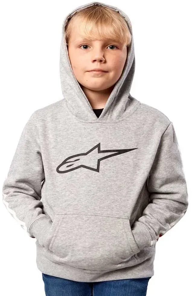 Alpinestars Racey Kapuzenpullover - Grey Heather - 7-8 Jahre