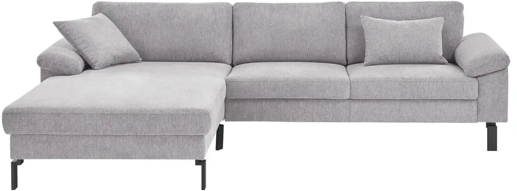 Max Schelling Ecksofa  Maximum , silber , Maße (cm): B: 287 H: 89 T: 194.0
