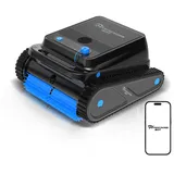 EVERCROSS BOT U8 Poolroboter Boden und Wand, Kabelloser Poolsauger Akku mit Wasserlinienreinigung, 120 Min Batterielaufzeit, Intelligenter Navigation, Selbsteinparkfunktion, 200m2 (Schwarz-APP)