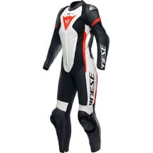 Dainese Grobnik 1-tlg. schwarz/weiß/neon-rot 42