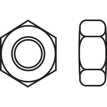 TOOLCRAFT 888114 Sechskantmuttern M2 Din 934 Edelstahl A2 10St.