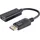 S-Conn DisplayPort-Adapter DP Stecker auf HDMI Buchse 15 cm Schwarz