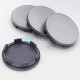 4 x Nabenkappen Nabendeckel Felgendeckel 59,0-55,0 mm - silber