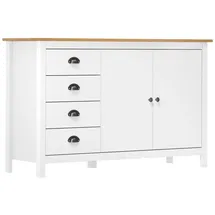 vidaXL Sideboard Hill 130 x 80 x 40 cm Weiß