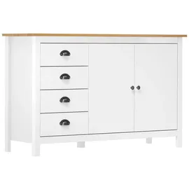 vidaXL Sideboard Hill 130 x 80 x 40 cm Weiß