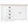 vidaXL Sideboard Hill 130 x 80 x 40 cm Weiß