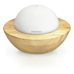 SOEHNLE Design Modena Aroma Diffuser, Mit automatischem Farbwechsel, Aus echtem Bambus und mattiertem Glas