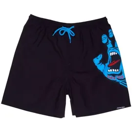Santa Cruz Badeshorts Screaming Hand Schwarz 12-14