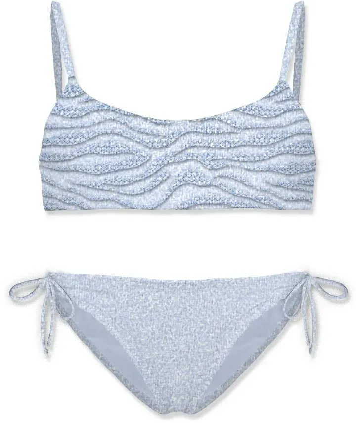 MC2 Saint Barth Jaiden Printed Bralette Bikini shiny strass zebra 31 (02957L) 14 yrs