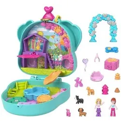 MATTEL HKV30 Polly Pocket Hunde-Party Schatulle