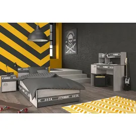 Parisot Kinder- und Jugendzimmer 4-tlg Fabric 15 Esche-grau