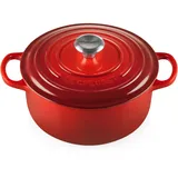 Le Creuset Signature Bräter 20 cm rund kirschrot