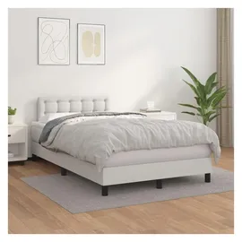 vidaXL Boxspringbett 120 x 200 cm Weiß