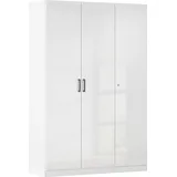 Rauch MINOSA Mehrzweckschrank 136 x 41 x 197 cm Alpinweiß/Hochglanz Weiß