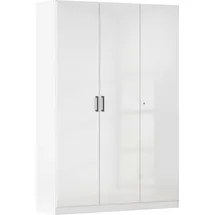 Rauch MINOSA Mehrzweckschrank 136 x 41 x 197 cm Alpinweiß/Hochglanz Weiß