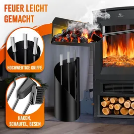 Kesser Kaminbesteck Set 4-tlg. schwarz