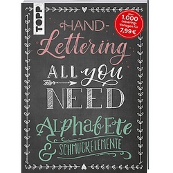 Buch "Handlettering All You Need – Die schönsten Alphabete und Schmuckelemente"