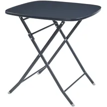 [en.casa] Gartentisch - Balkontisch, Botrugno 71 x 70 x 70 cm Schwarz
