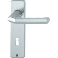 HOPPE Kurzschildgarnitur Alu.F1 grau Birm.1117/202KP/AP