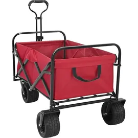 vidaXL Bollerwagen faltbar rot