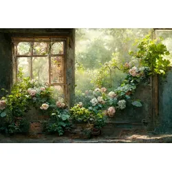 Acrylglasbild ROMANTIK GARTEN - bunt