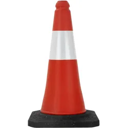 ECD Germany Warnkegel Warnleitkegel Verkehrsleitkegel Pylon Sicherheit 51 cm Kegel Leitkegel